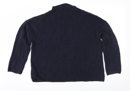 Additional front view of H&M women’s blue jumper, size M