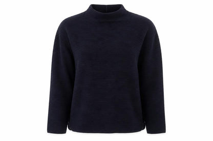 Front view of H&M women’s blue jumper, size M