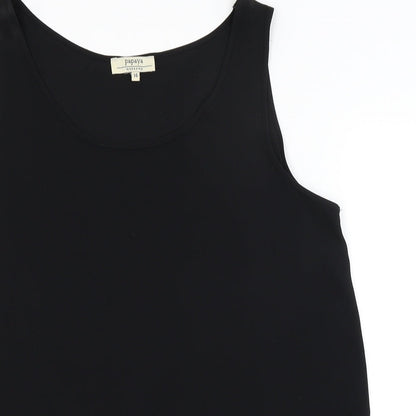 Papaya Womens Black   Jersey Tank Size 14