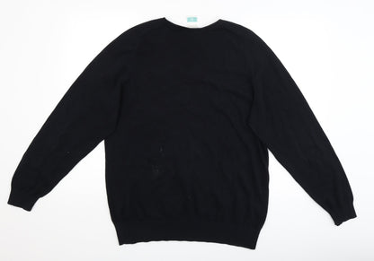Perform Mens Black   Pullover Jumper Size L