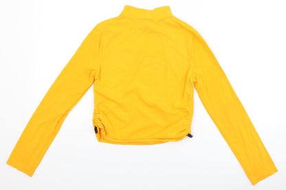 Back view of George girls’ yellow basic t-shirt, size L, - tokyo