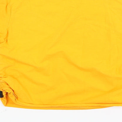 Brand and care label for George girls’ yellow basic t-shirt, size L, - tokyo