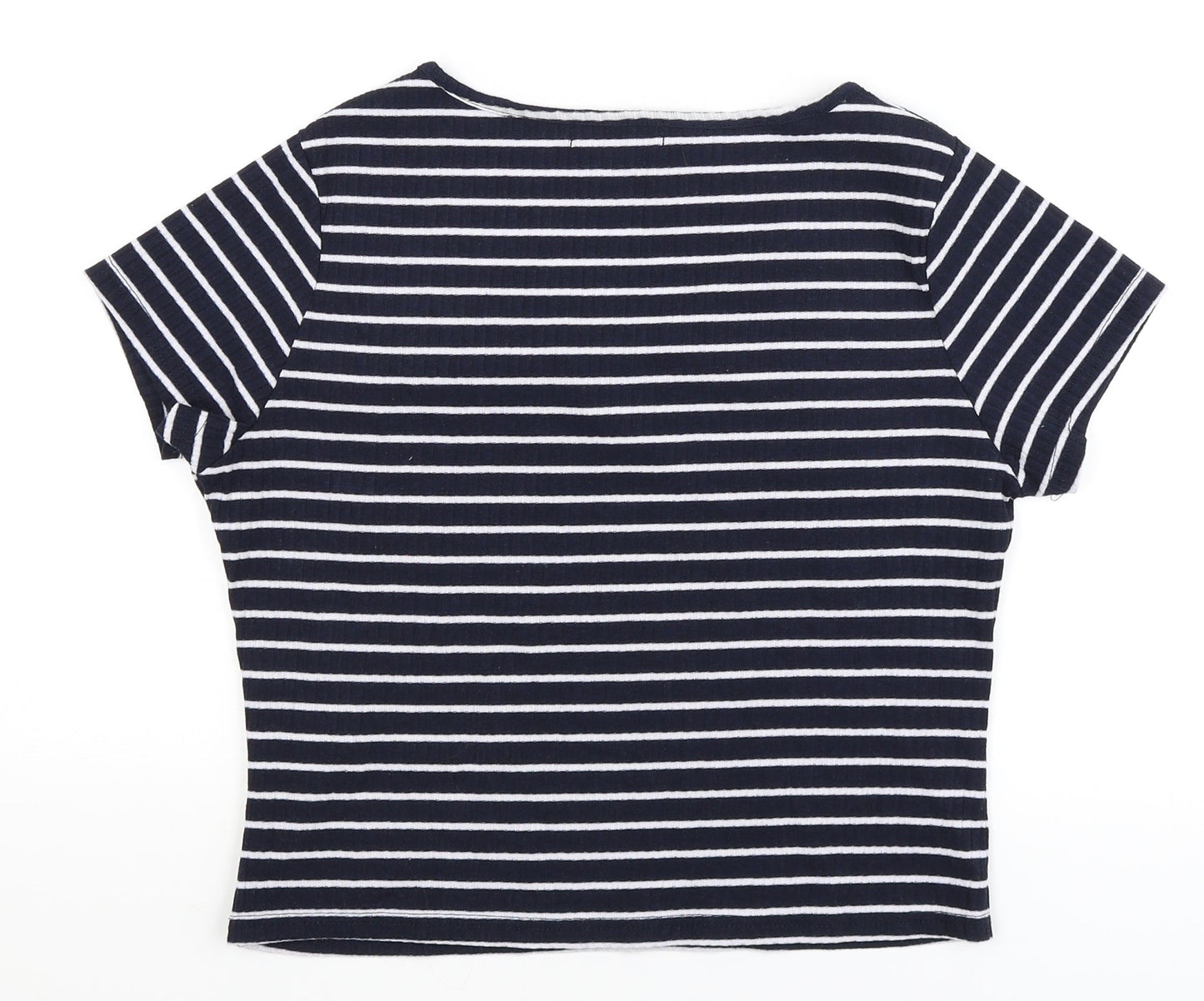 Primark Womens Blue Striped  Basic T-Shirt Size L