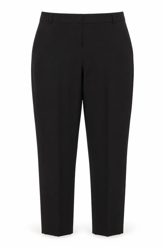 Womens UK Size 10 Peacocks Regular Black Suit Trousers