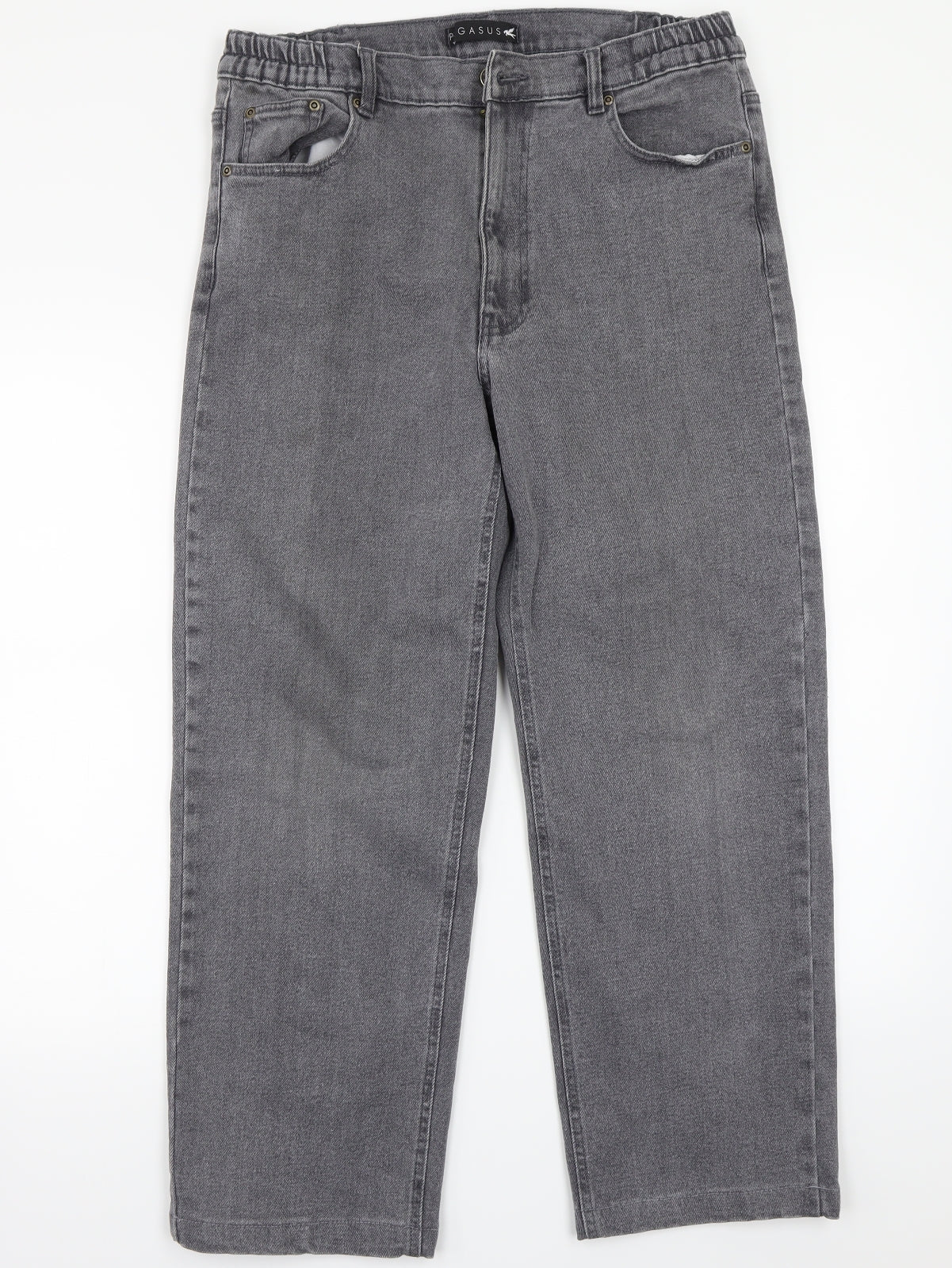 Pegasus Womens Grey   Straight Jeans Size 34 L27 in
