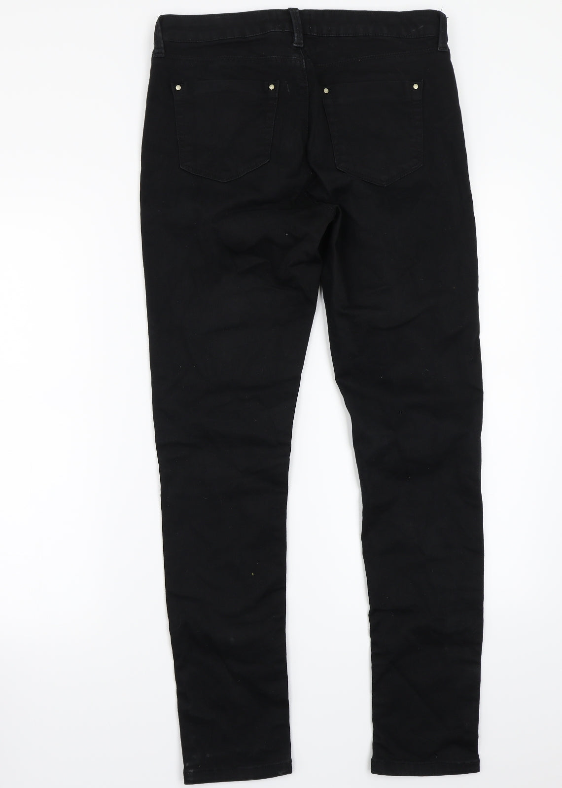 Womens UK Size 30 Warehouse Regular Fit Straight Black Jeans