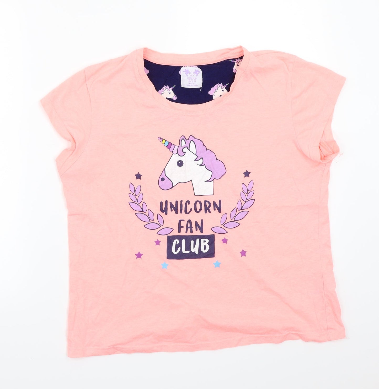 Womens UK Size L Love to lounge Pink Basic T-Shirt