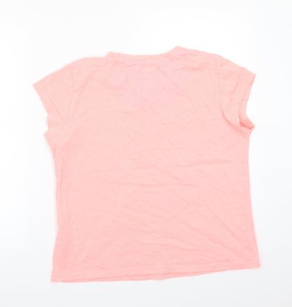 Womens UK Size L Love to lounge Pink Basic T-Shirt