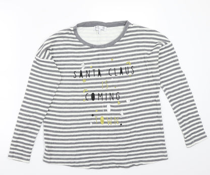 Womens UK Size 8 NEXT Grey Basic T-Shirt