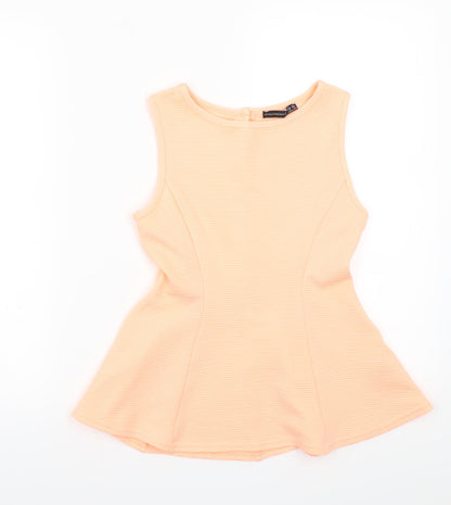 Primark Womens Orange   Basic T-Shirt Size 6
