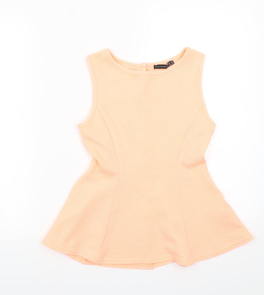 Primark Womens Orange   Basic T-Shirt Size 6