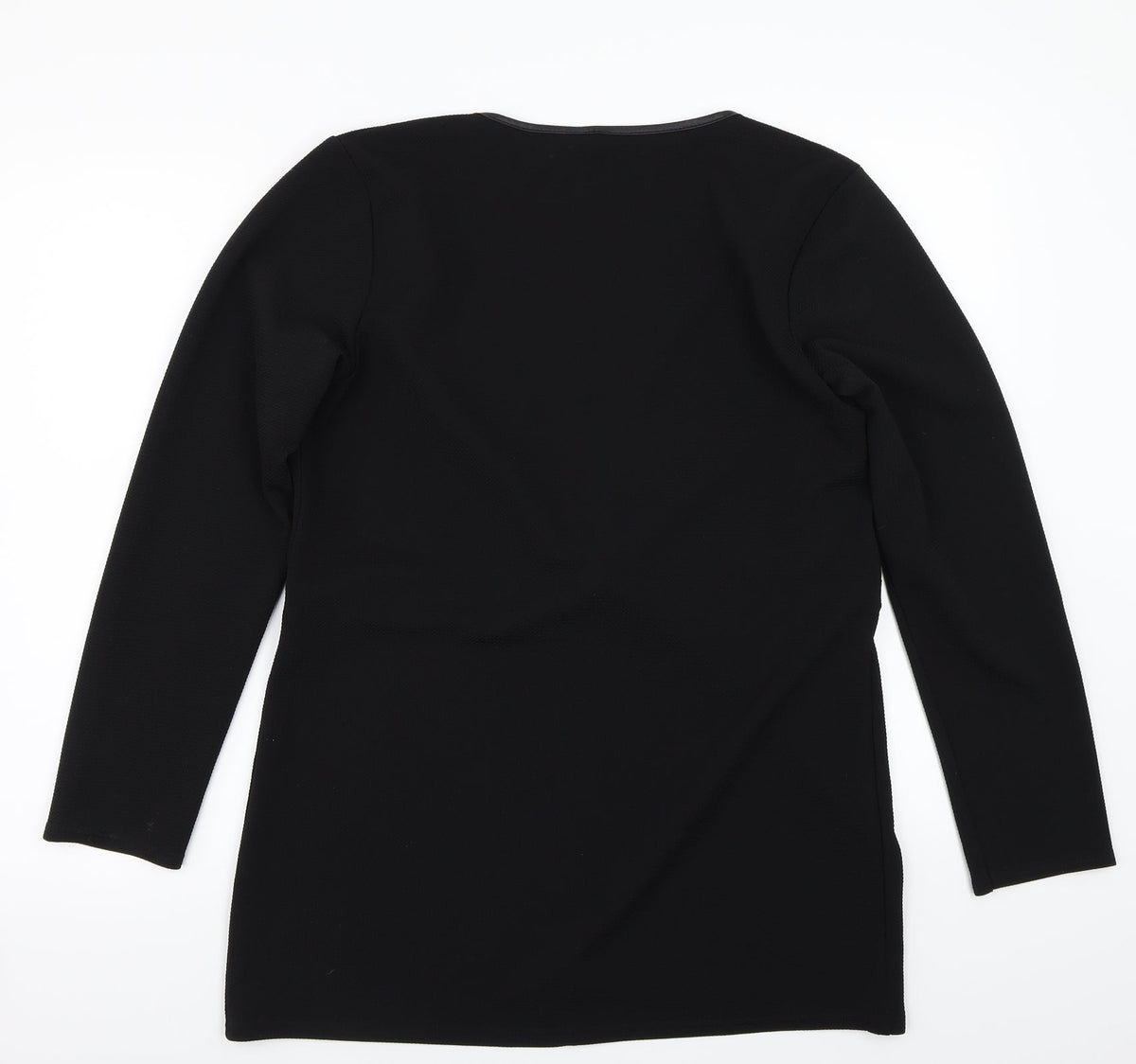 Back view of Blue Vanilla women’s black jacket blazer, size L