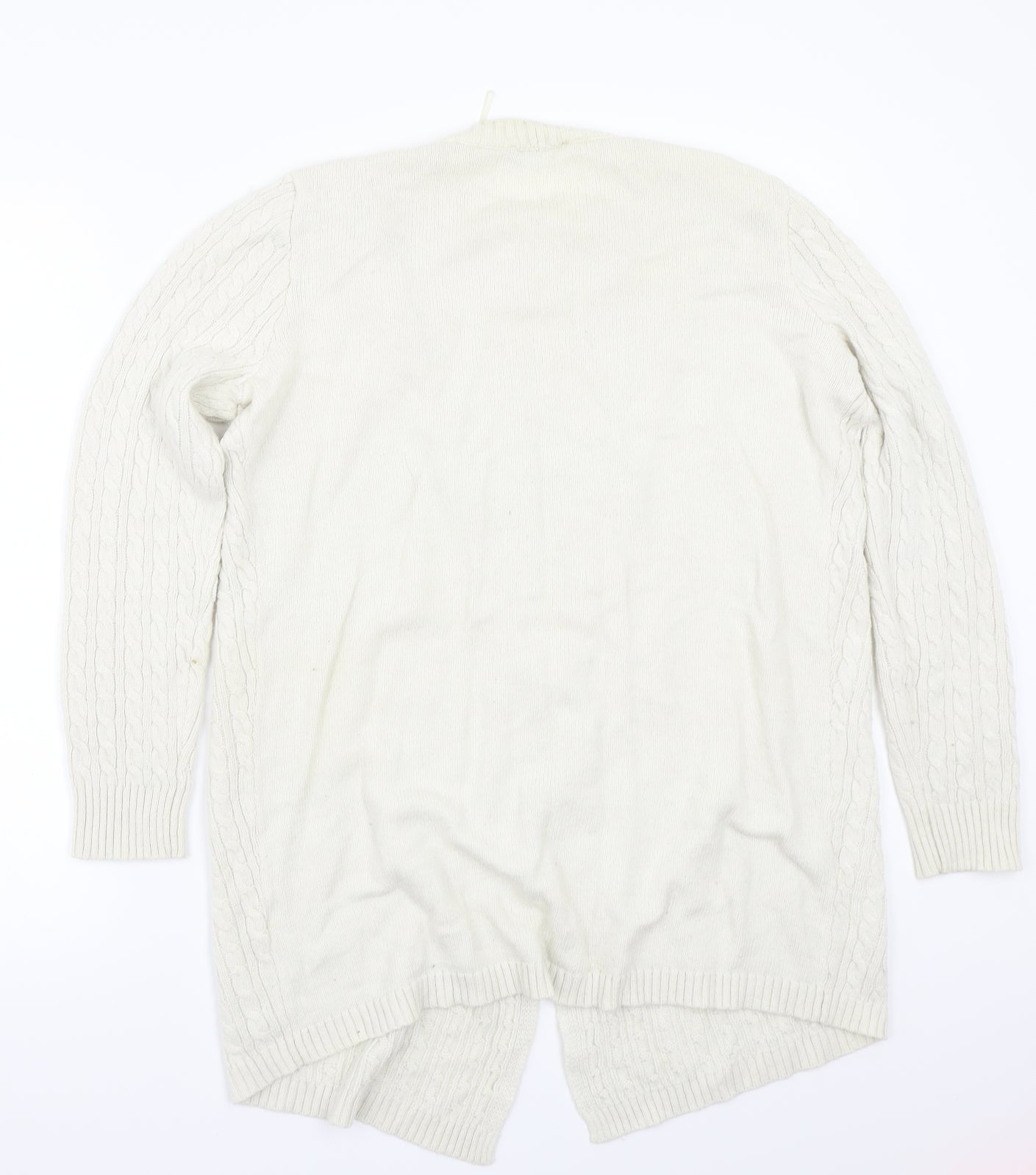 South Womens White   Cardigan Jumper Size 14