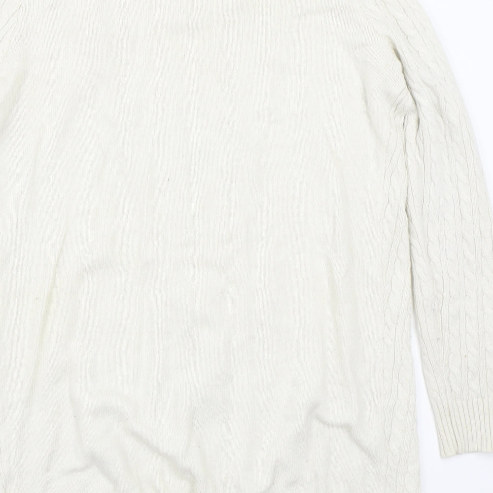 South Womens White   Cardigan Jumper Size 14