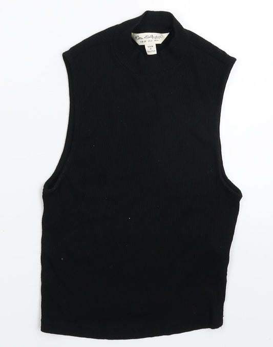 Miss Selfridge Womens Black   Basic T-Shirt Size 6