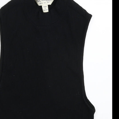 Miss Selfridge Womens Black   Basic T-Shirt Size 6