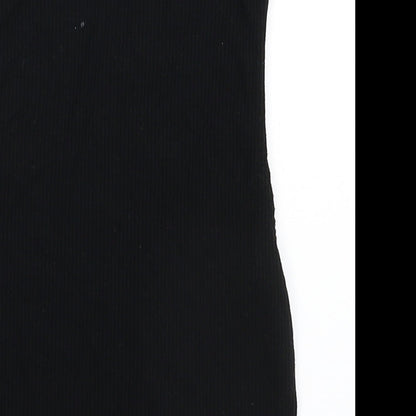 Miss Selfridge Womens Black   Basic T-Shirt Size 6