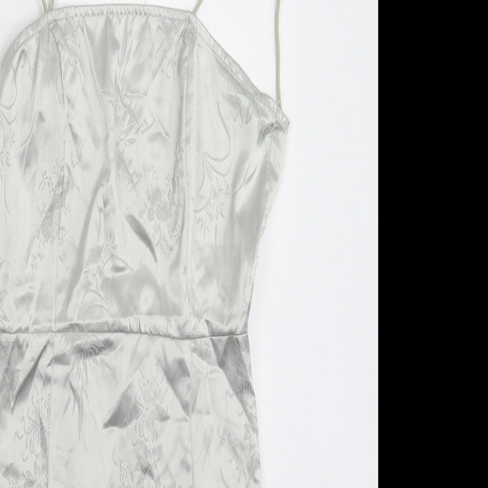 PRETTYLITTLETHING Womens Silver   Mini  Size 4