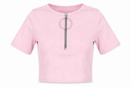 Womens UK Size 4 PRETTYLITTLETHING Pink Basic T-Shirt