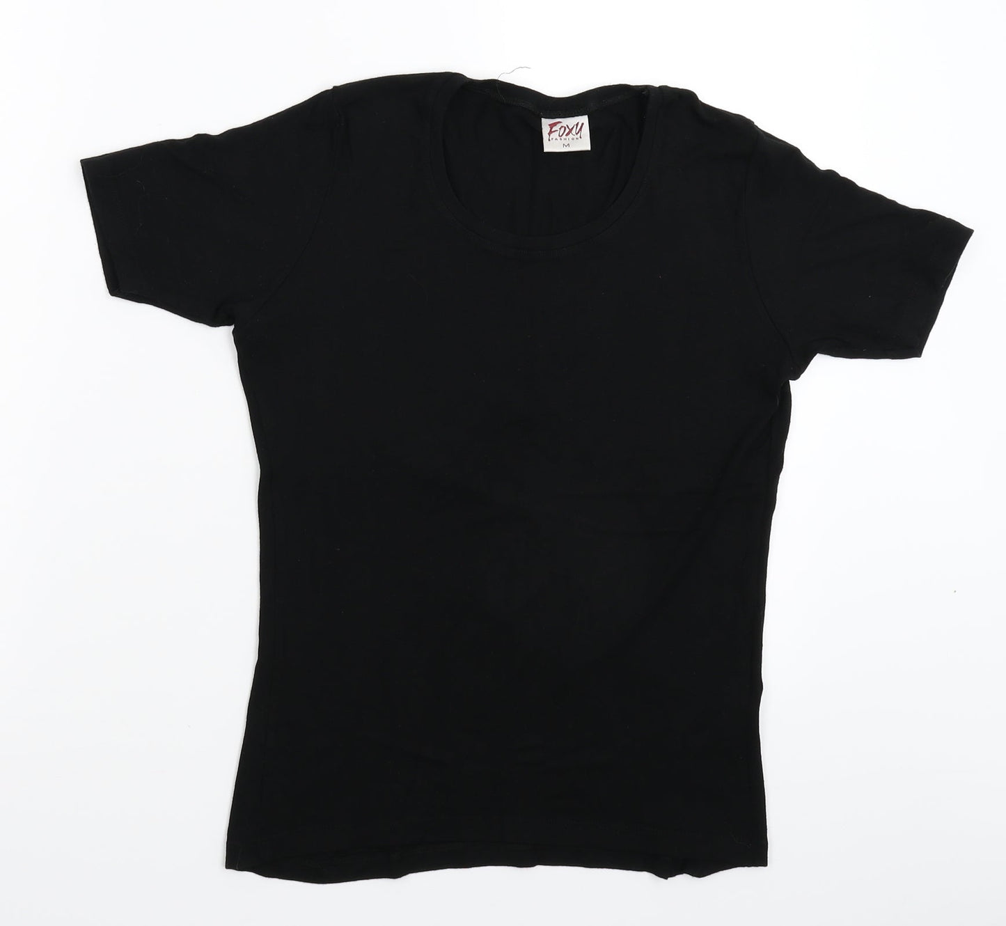Foxy Womens Black   Basic T-Shirt Size M