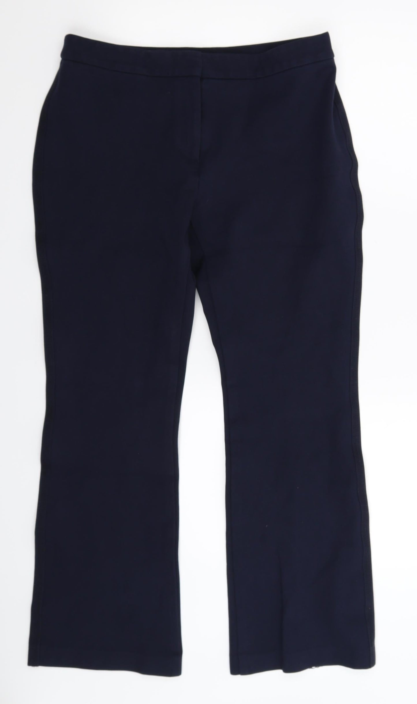 Womens UK Size 12 Marks and Spencer Regular Fit  Blue Trousers