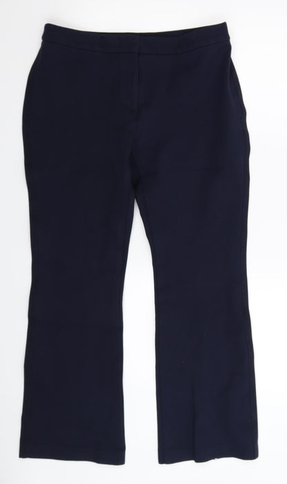 Womens UK Size 12 Marks and Spencer Regular Fit  Blue Trousers