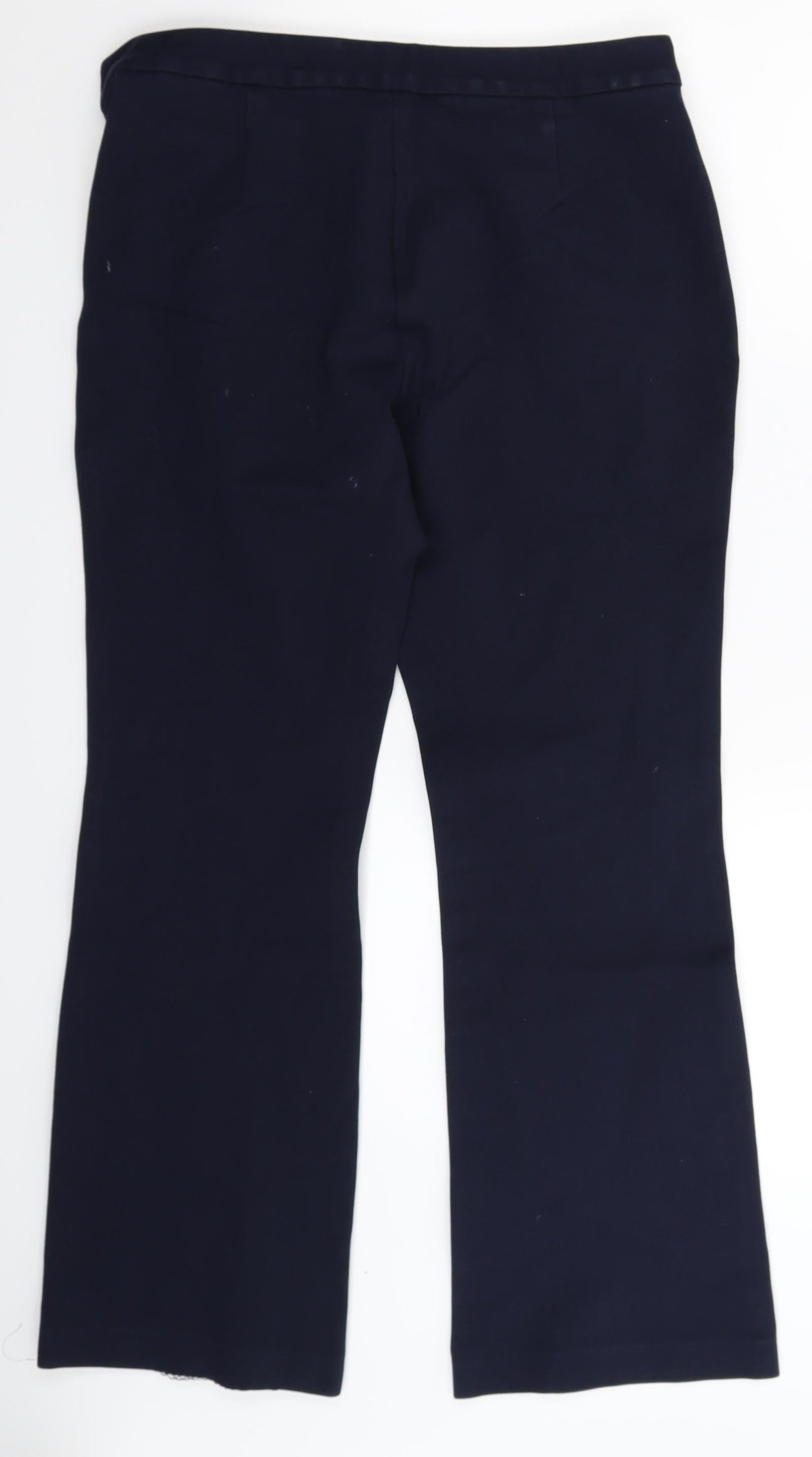 Womens UK Size 12 Marks and Spencer Regular Fit  Blue Trousers