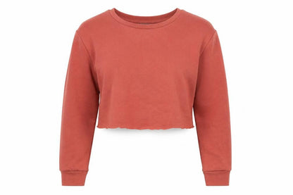 Front view of PRETTYLITTLETHING women’s beige pullover sweatshirt, size UK 12