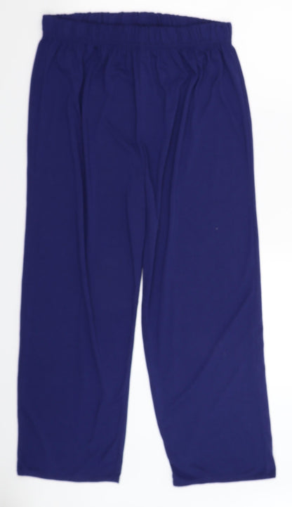 Anne De Lancay Womens Blue   Trousers  Size 14 L28 in