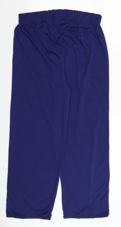 Anne De Lancay Womens Blue   Trousers  Size 14 L28 in