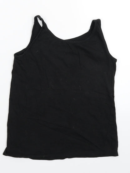 Primark Girls Black   Basic Tank Size 10-11 Years