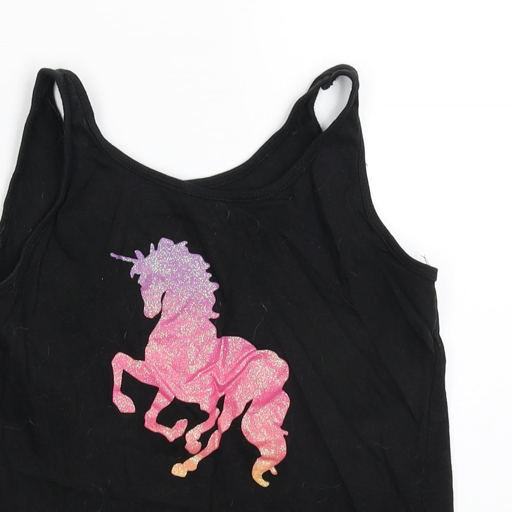 Primark Girls Black   Basic Tank Size 10-11 Years