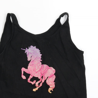 Primark Girls Black   Basic Tank Size 10-11 Years