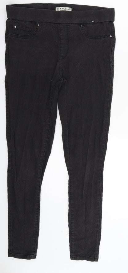 Denim Co Womens Black  Denim Jegging Jeans Size 12 L26 in