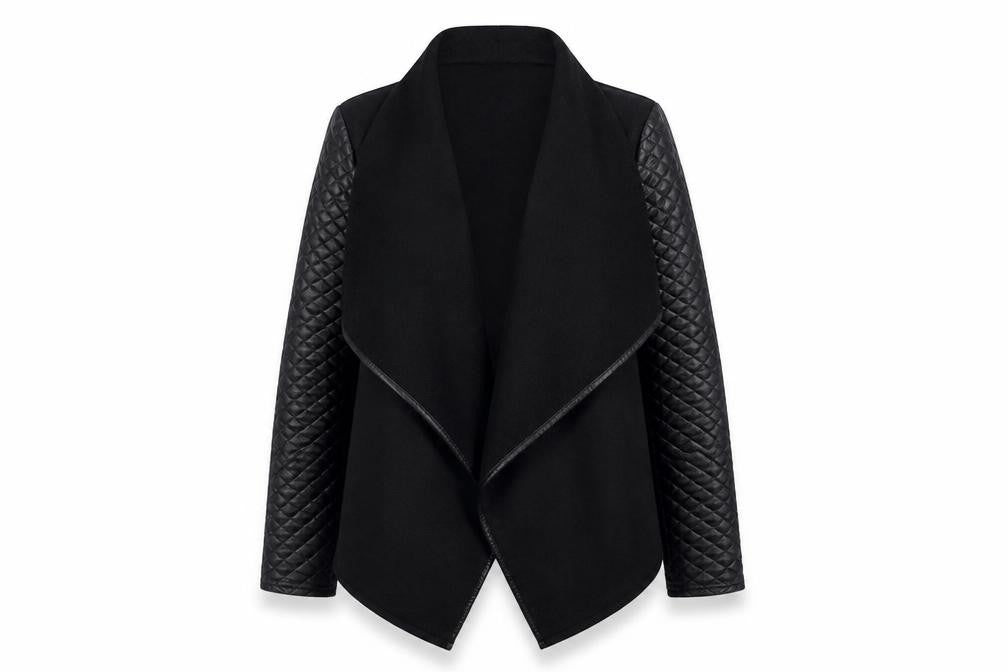 Front view of Blossom women’s black jacket, size M