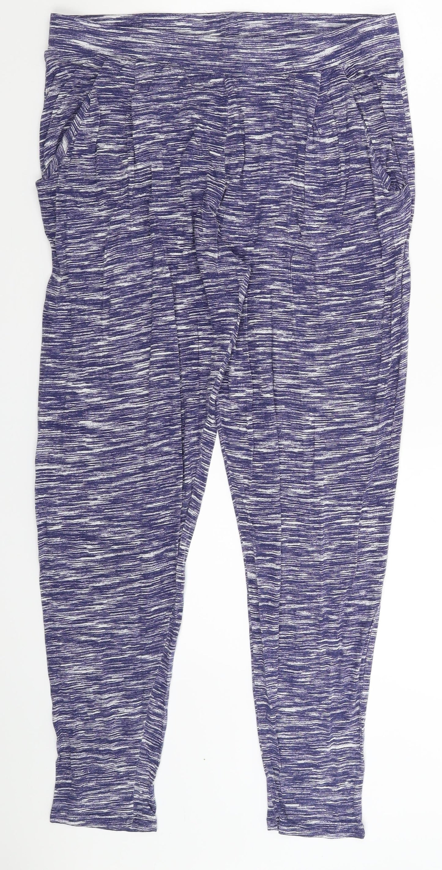 Womens UK Size 12 Atmosphere Extra-Slim Fit Jogger Blue Trousers