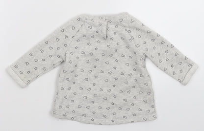 Disney Girls Grey   Pullover Jumper Size 3-6 Months  - Christmas