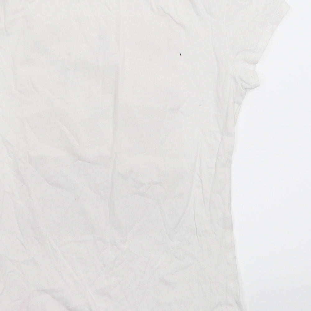 H&M Girls White   Basic T-Shirt Size 10-11 Years