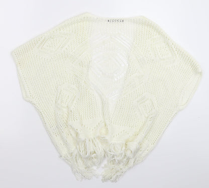 George Womens White  Knit Vest Jumper Size 16