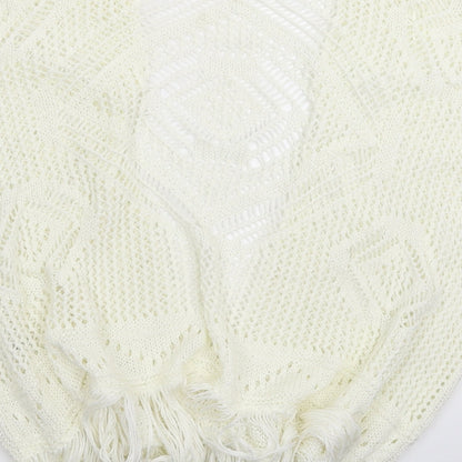 George Womens White  Knit Vest Jumper Size 16