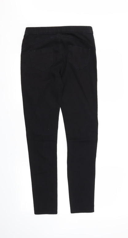 Womens UK Size 8 DenimCo Regular Fit Jegging Black Jeans