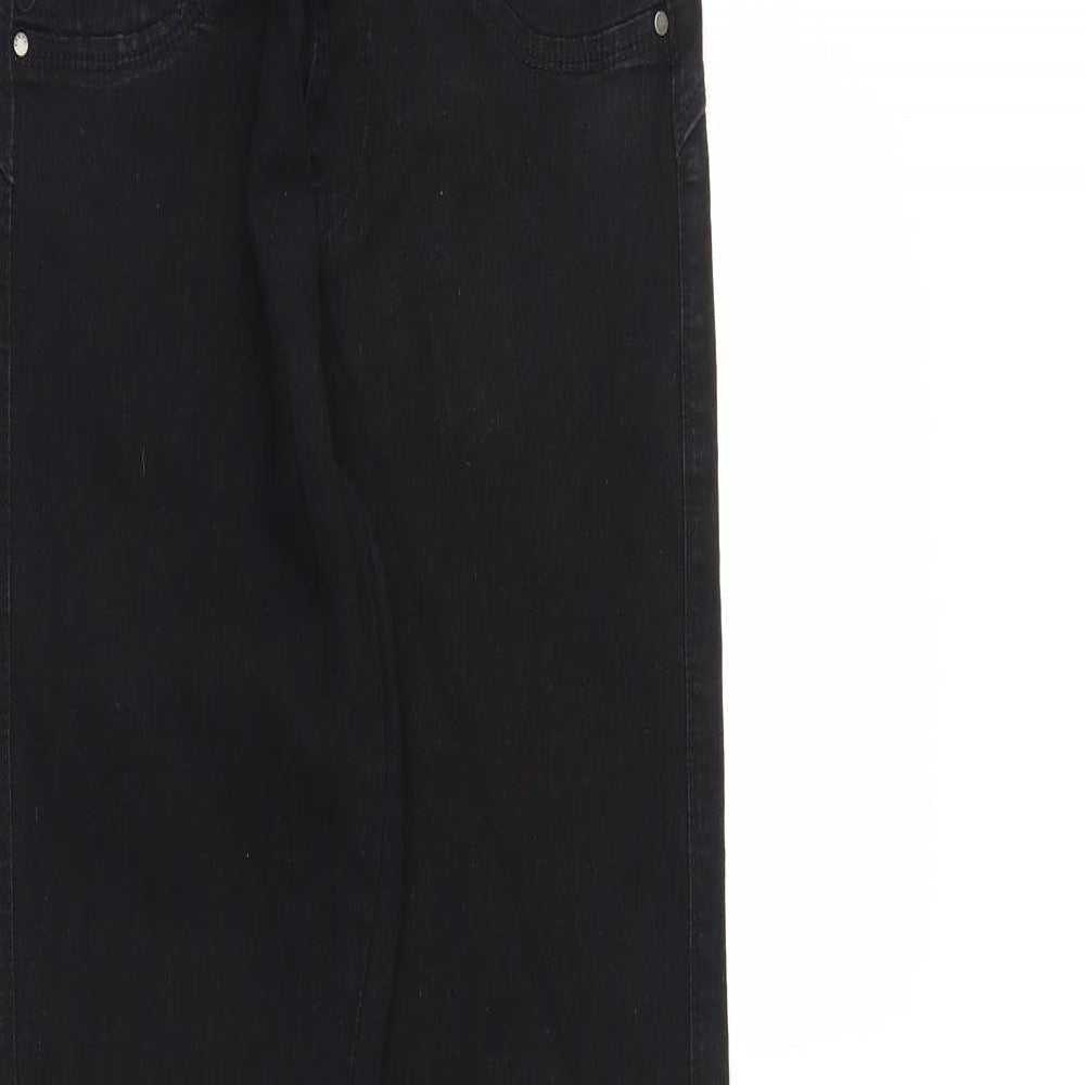 Womens UK Size 8 DenimCo Regular Fit Jegging Black Jeans