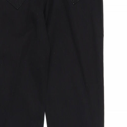 Womens UK Size 8 DenimCo Regular Fit Jegging Black Jeans