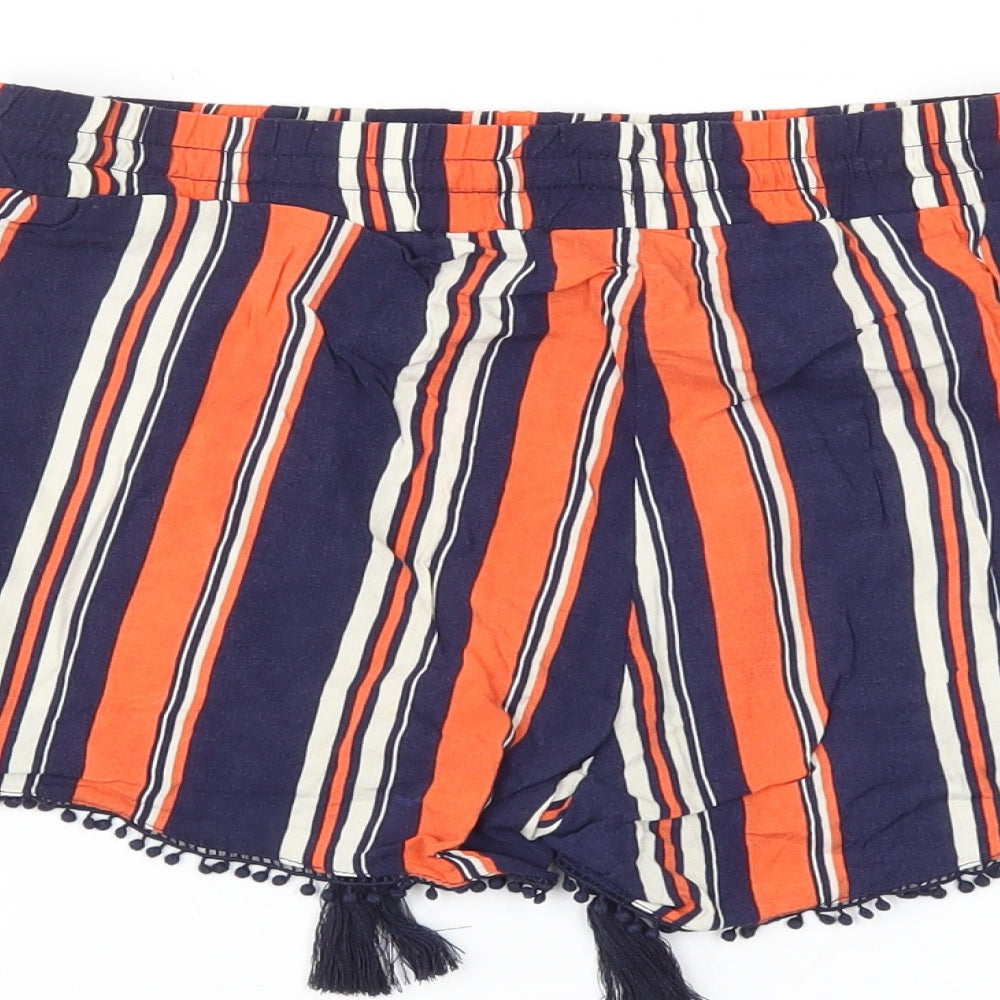 Atmosphere Womens Blue Striped  Culotte Shorts Size 8