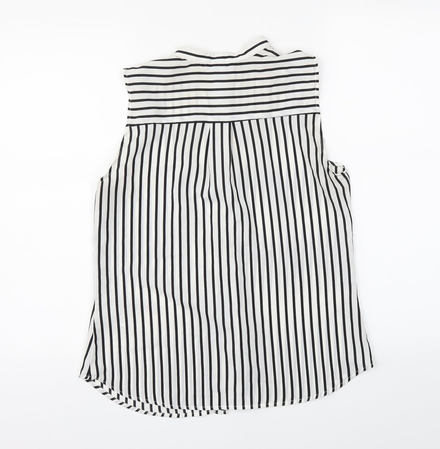 Womens UK Size 6 H&M White Basic Button-Up
