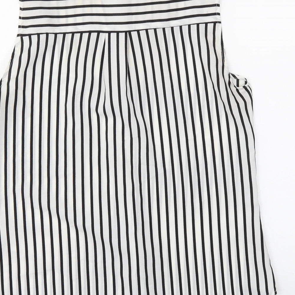 Womens UK Size 6 H&M White Basic Button-Up
