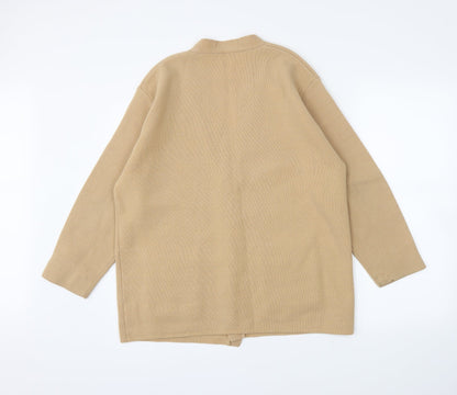 Preworn Womens Beige   Cardigan Jumper Size 16