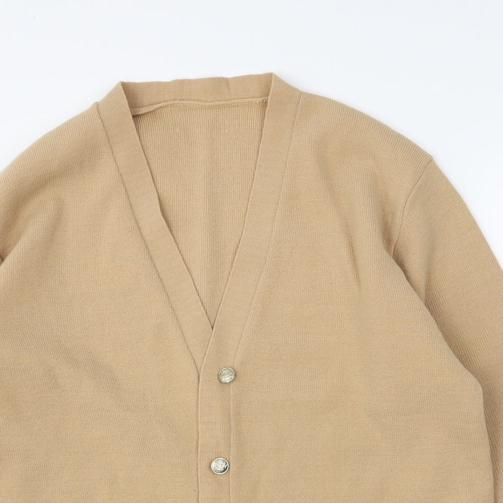 Preworn Womens Beige   Cardigan Jumper Size 16