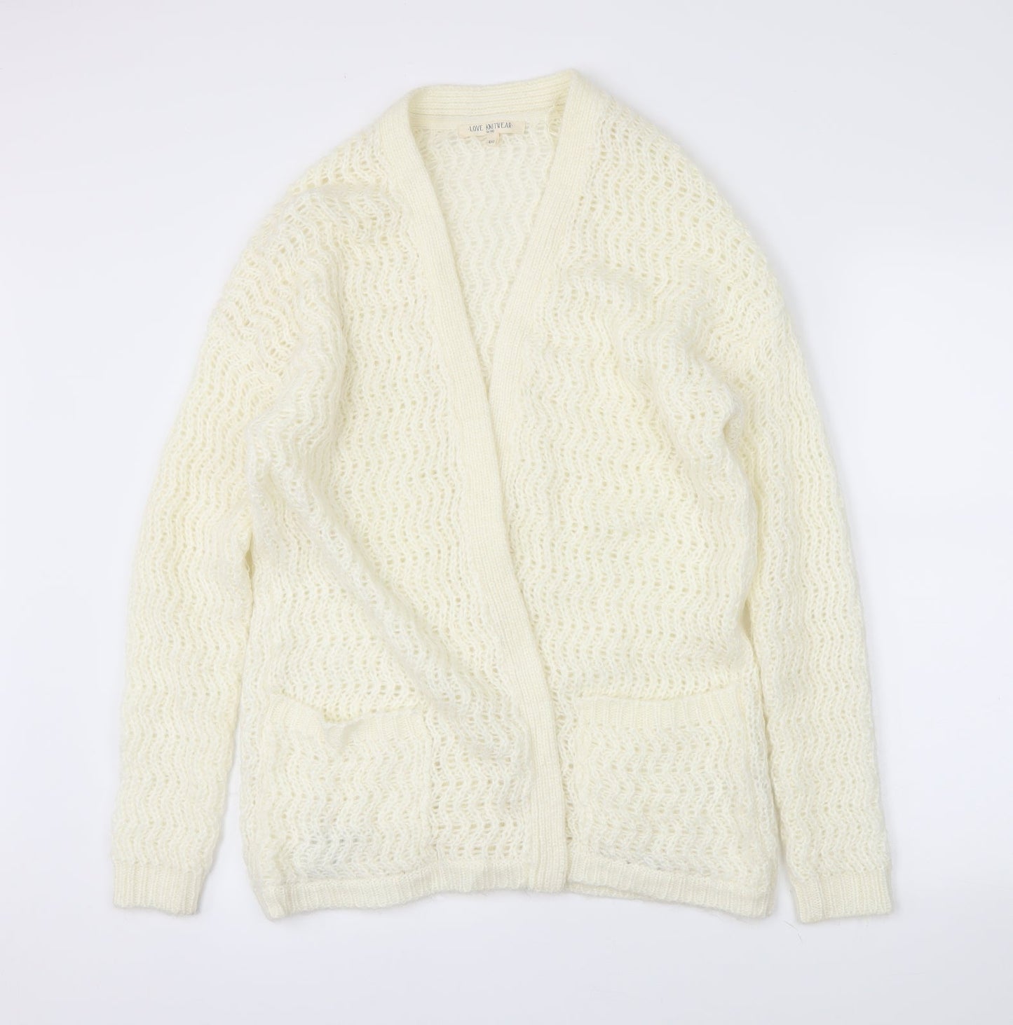 Love knitwear Womens Ivory   Wrap Jumper Size 14