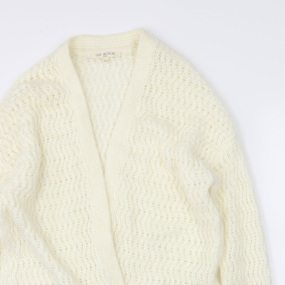 Love knitwear Womens Ivory   Wrap Jumper Size 14